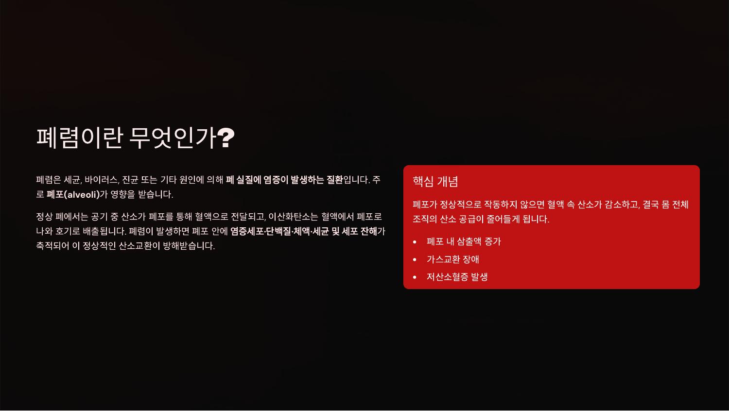 폐렴이란 무엇인가?
