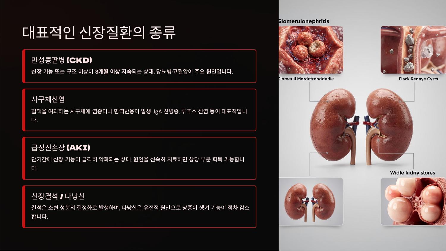 대표적인 신장질환의 종류